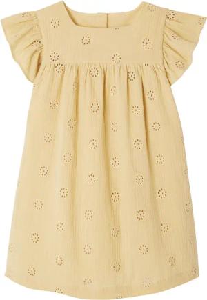 vertbaudet Minikleid Mädchen Musselinkleid