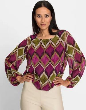 heine Klassische Bluse Druckbluse
