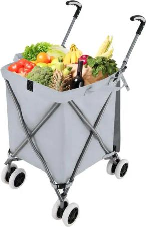 KOMFOTTEU Einkaufstrolley Einkaufswagen, bis zu 90