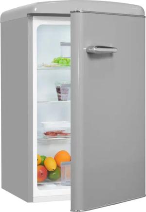 exquisit Kühlschrank RKS120-V-H-160F grau, 89,5 cm