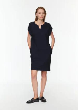s.Oliver Minikleid Ärmelloses Kleid im Fabricmix