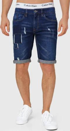 Indicode Jeansshorts Roberts aus elastischer Baumwoll-Qualität