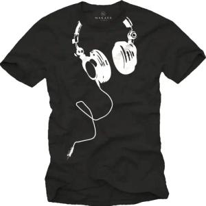 MAKAYA Print-Shirt Herren Musik T-Shirt DJ