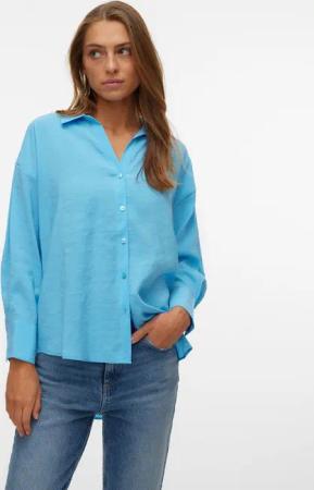 Vero Moda Blusenshirt Legere Hemdbluse Oversized