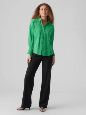 Vero Moda Blusenshirt Legere Hemdbluse Oversized