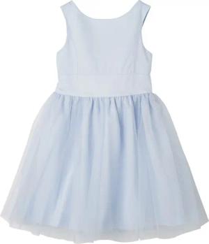 vertbaudet Minikleid Festliches Mädchenkleid, Satin und