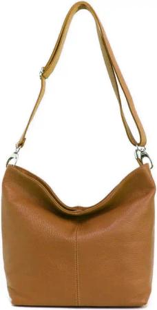 ITALYSHOP24 Schultertasche MADE IN ITALY Damen