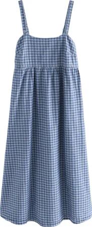Next Midikleid Jeans-Midikleid aus Baumwolle mit