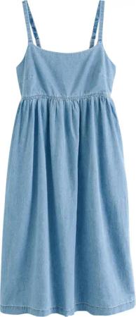 Next Midikleid Jeans-Midikleid aus Baumwolle mit