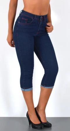 ESRA Caprijeans Damen 3/4 Capri Jeans
