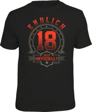 RAHMENLOS® T-Shirt zum Geburtstag: endlich 18,