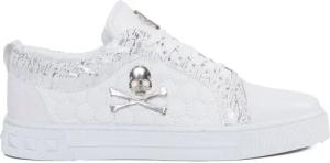 TAMBOGA Herren-Sneaker mit Totenkopf Weiß 44