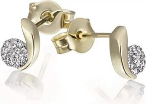 goldmaid Paar Ohrstecker 585 Gelbgold Glänzend 20 Brillanten weiß
