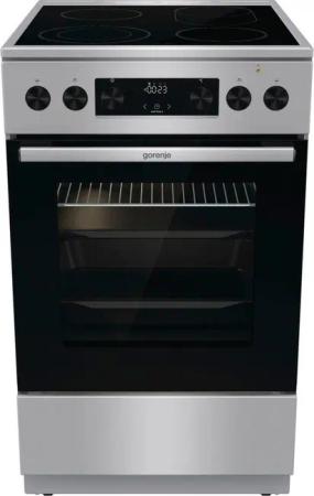 GORENJE Elektro-Standherd GECS5C, mit 2-fach-Teleskopauszug, Aqua