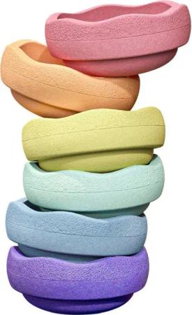 Stapelstein Balancetrainer Stapelstein rainbow pastel, für
