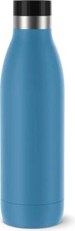 Emsa Isolierflasche Trinkflasche Bludrop, Edelstahl, Quick-Press