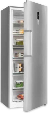 exquisit Gefrierschrank GS380-NF-H-050E inoxlook, 185,5 cm