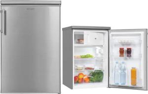 exquisit Kühlschrank KS1016-4-HE-040D inoxlook, 85,5 cm