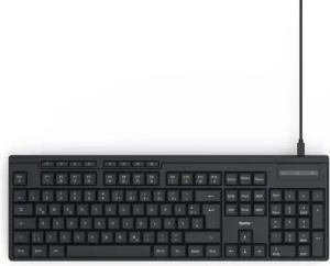 Hama Tastatur CK-200 (kabelgebunden, QUERTZ, Media-Tasten)