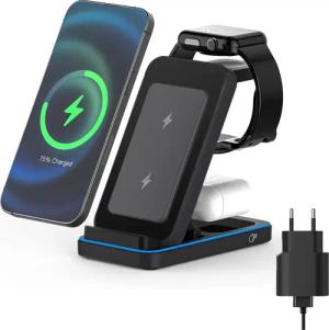 SURFOU Kabelloses Ladestation 3 in 1