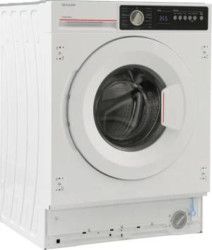 Sharp Einbauwaschmaschine ES-NIB814BWNA-DE, 8 kg, 1400