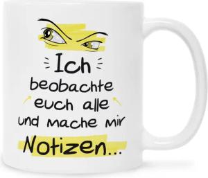 GRAVURZEILE Tasse mit Spruch - Ich