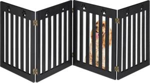 relaxdays Hundegitter 4-teiliges Hundeabsperrgitter Pfoten (1