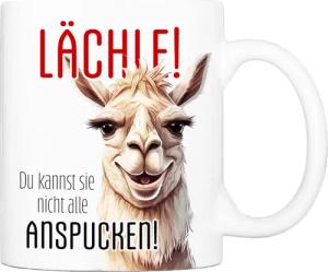Cadouri Tasse mit Spruch ANSPUCKEN Kaffeetasse