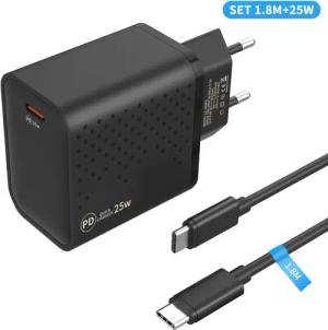 BRAIDOL Ladeset USB-C Kabel 1.8m 25W