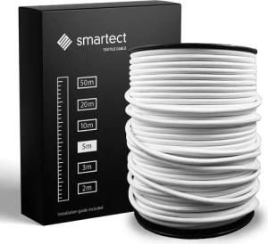 smartect Textilkabel Weiß 5 Meter -