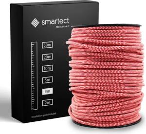 smartect Textilkabel Rot Weiß 3 Meter