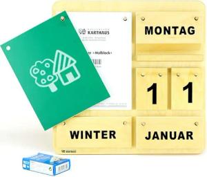 Kollektion Karthaus ewige Kalender Dauerkalender aus
