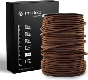 smartect Textilkabel Braun 3 Meter -