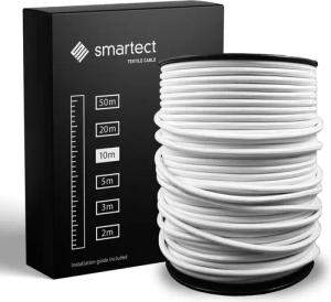 smartect Textilkabel Weiß 10 Meter -