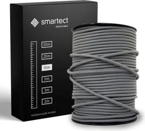 smartect Textilkabel Dunkelgrau 10 Meter -