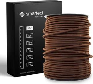 smartect Textilkabel Braun 50 Meter -