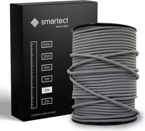 smartect Textilkabel Dunkelgrau 3 Meter -