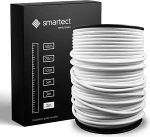 smartect Textilkabel Weiß 2 Meter -