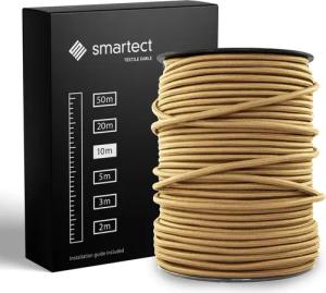 smartect Textilkabel Hellbraun 10 Meter -