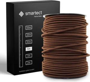 smartect Textilkabel Braun 5 Meter -