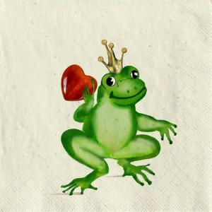 Fasana Papierserviette 20 Servietten Gras Frog
