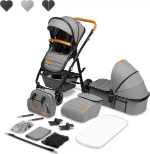 lionelo Kombi-Kinderwagen Amber 2in1,  Tasche