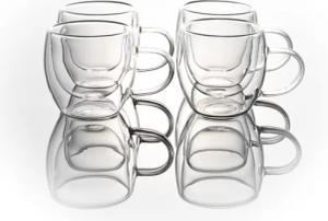 Hanseküche Espressoglas Doppelwandige Espressotassen 4er Set