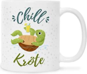 GRAVURZEILE Tasse mit Spruch - Chillkröte,
