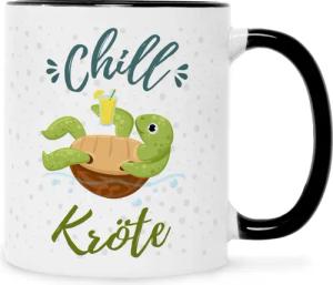 GRAVURZEILE Tasse mit Spruch - Chillkröte,