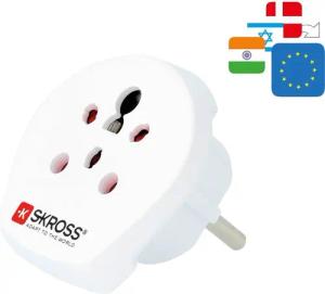 SKROSS Reiseadapter Denmark, Israel, India to