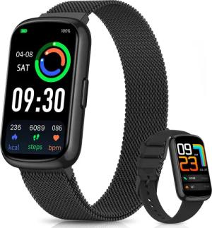 BANLVS Fitness-Tracker Smartwatch Damen, 1,47" Fitnessuhr