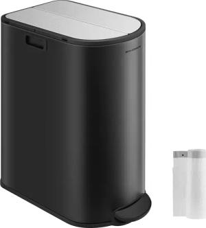 SONGMICS Mülleimer, Küche, Mülltrennsystem 2 Fächer,