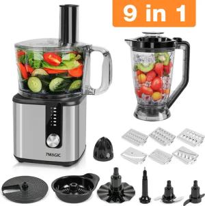 7MAGIC Kompakt-Küchenmaschine Standmixer 9 in 1