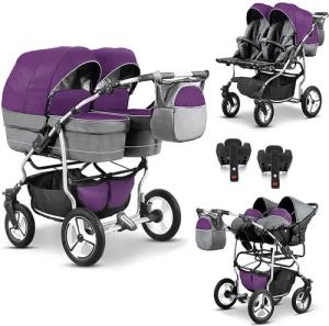 BabyMerc Zwillingswagen Twin Star 5 in